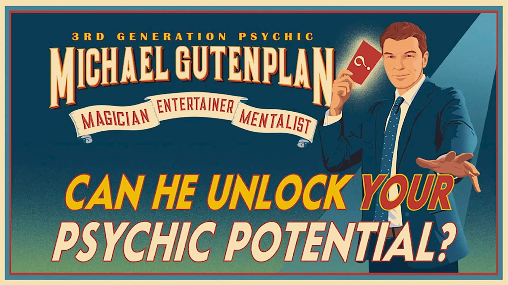 Promotional video thumbnail 1 for Michael Gutenplan: Master Mentalist, Third-Generation Psychic, & Magic