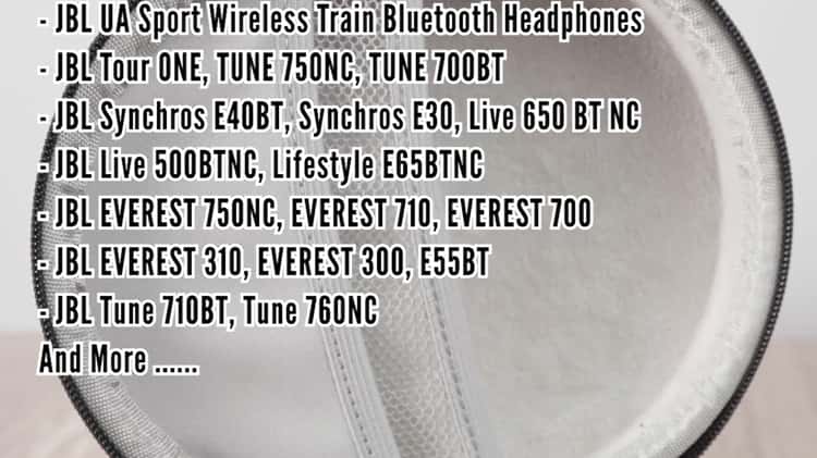 Geekria Headphone Case for JBL Tune 710BT, Tune 760NC, Live 650