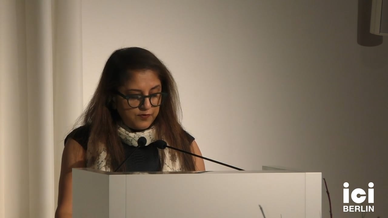 Talk by Ankhi Mukherjee