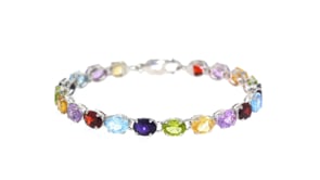 16.00 ct. t.w. Multi-Stone Link Bracelet in Sterling Silver