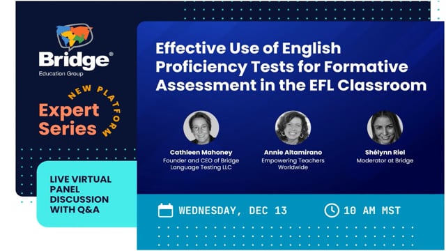 Effective Use of English Proficiency Tests for Formative Assessment in the EFL Classroom