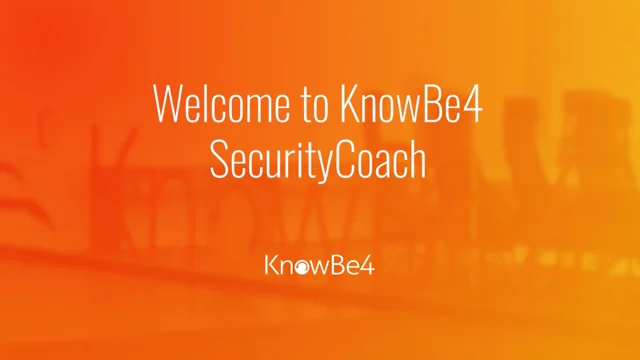 Knowbe4 security discount coach