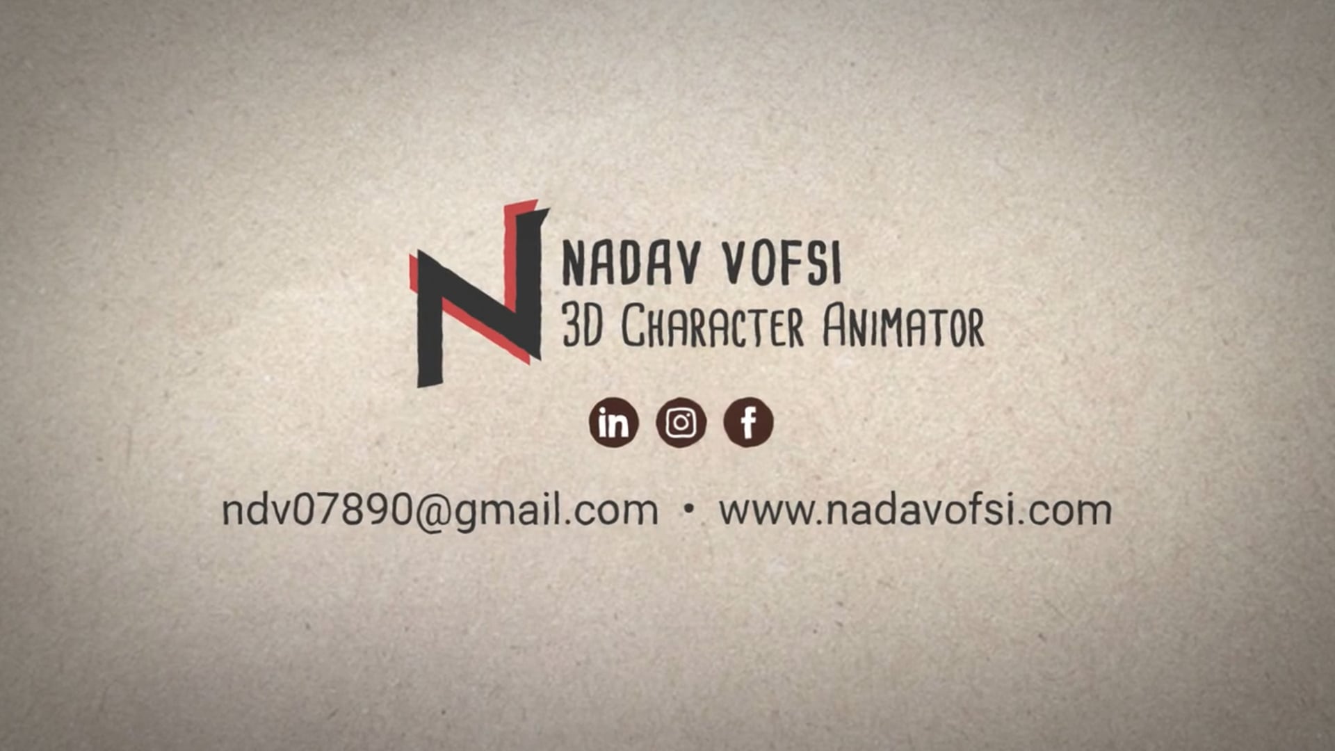 3D Animation Showreel 2023 - Nadav Vofsi