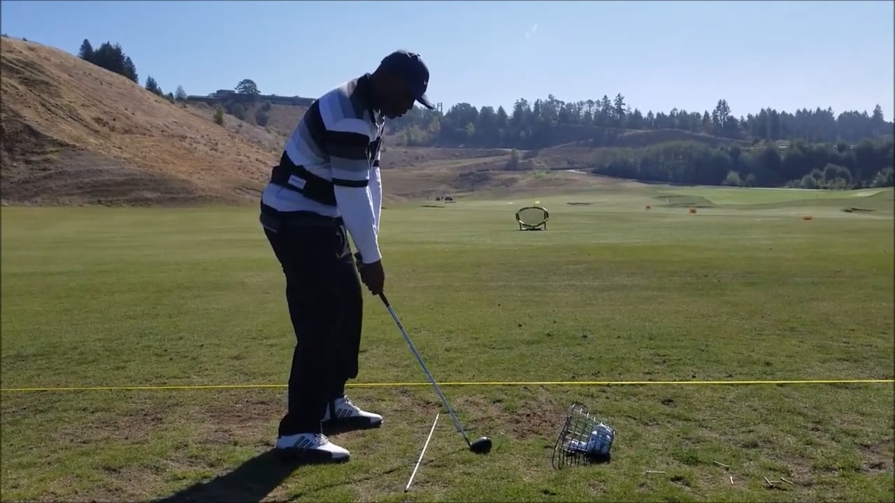 His swing instantly improved