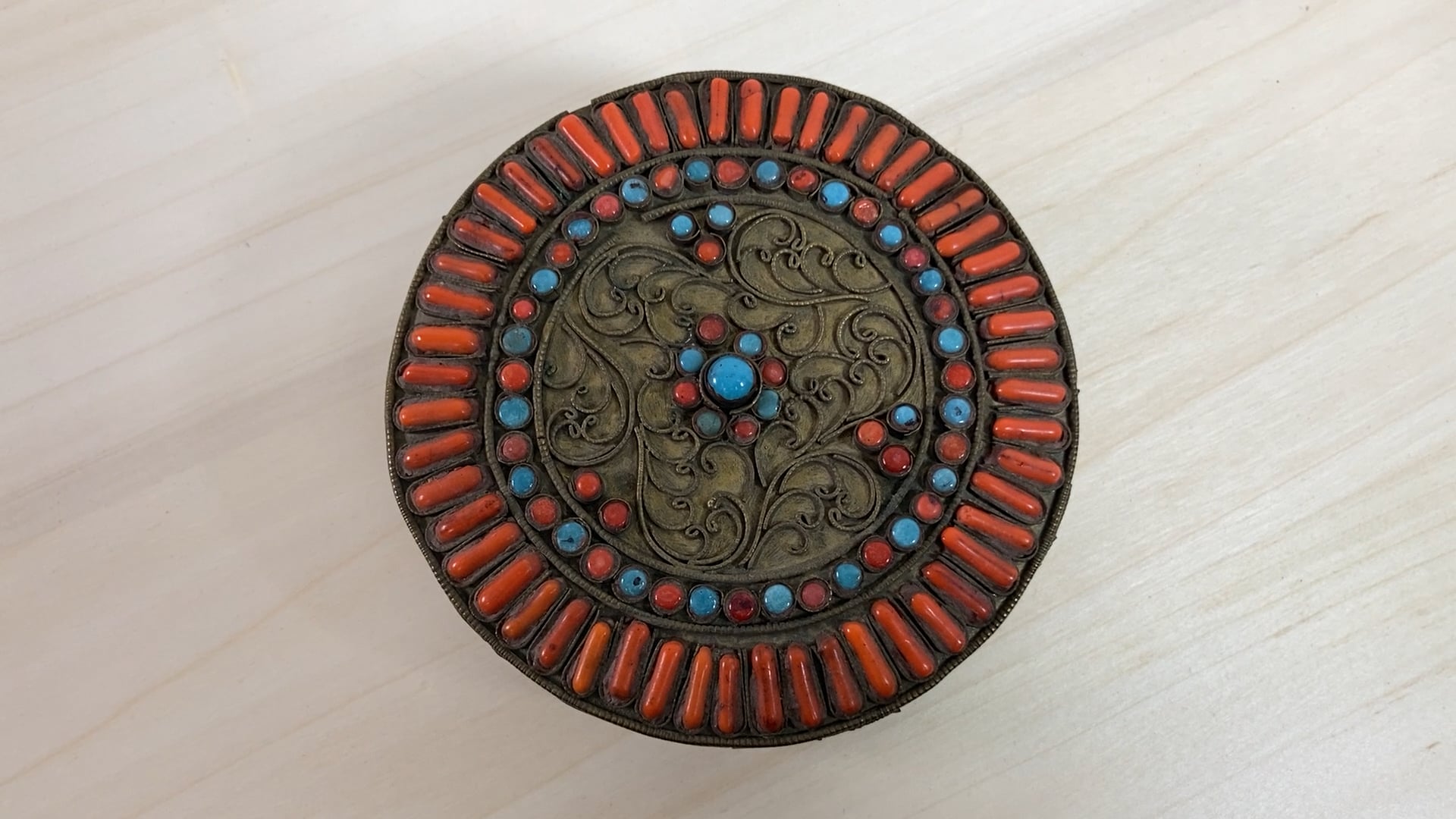 The Great Indian Bazaar Idee regalo di compleanno fatte a mano in legno decorativo portagioie organizer per gioielli scrigno del tesoro porta gioielli scatola porta orologi 20,2 x 15,8 cm
