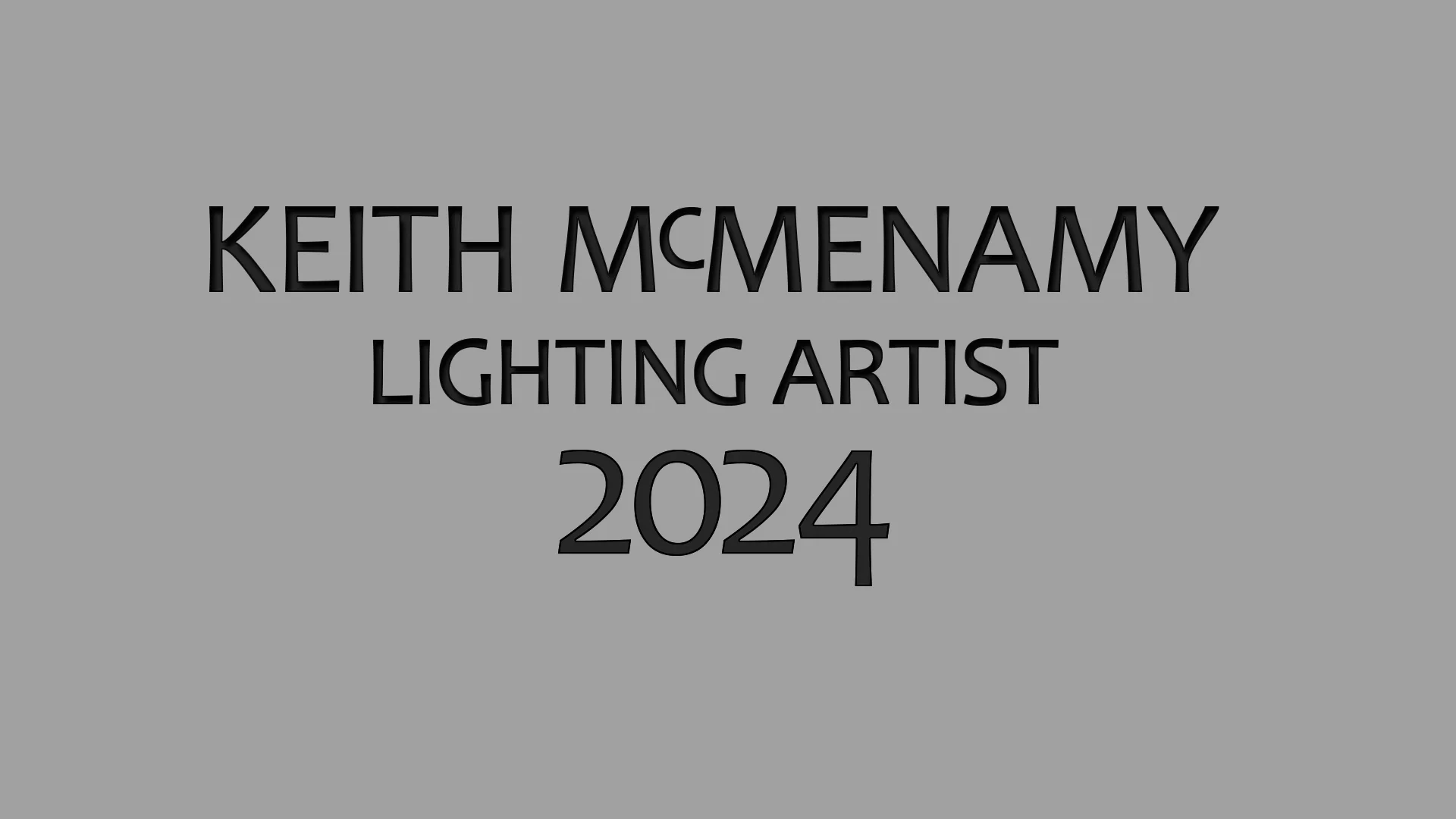 Keith McMenamy 2024 lighting on Vimeo