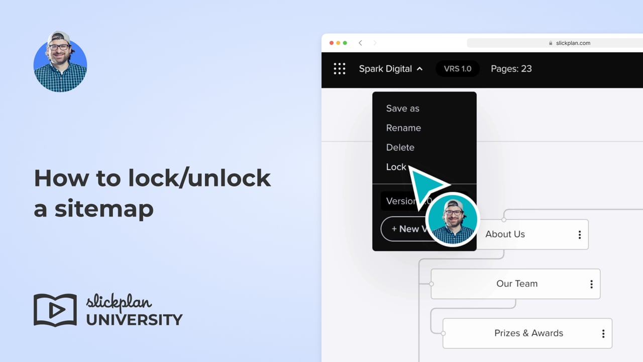 How to lock/unlock the sitemap