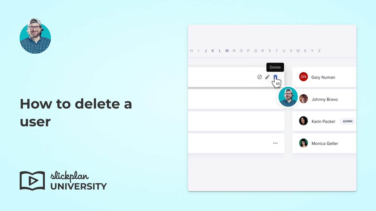 Removing a user from your account