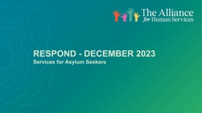 RESPOND December 4 Services for Asylum Seeker