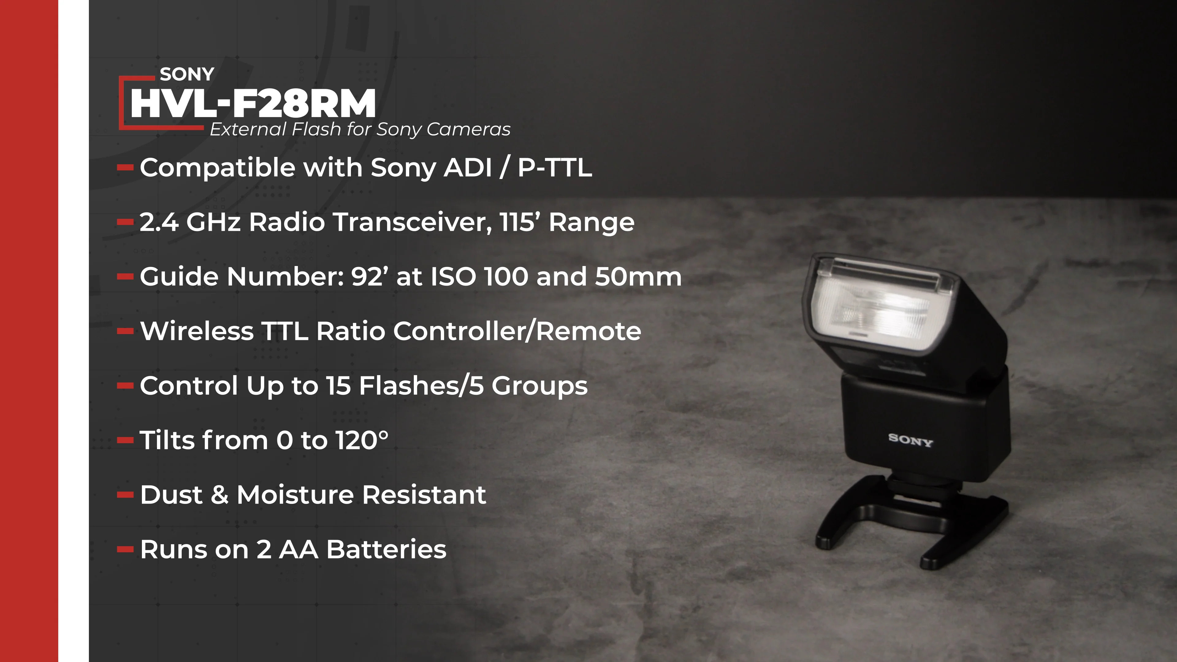 Sony HVL-F28RM External Flash HVL-F28RM B&H Photo Video