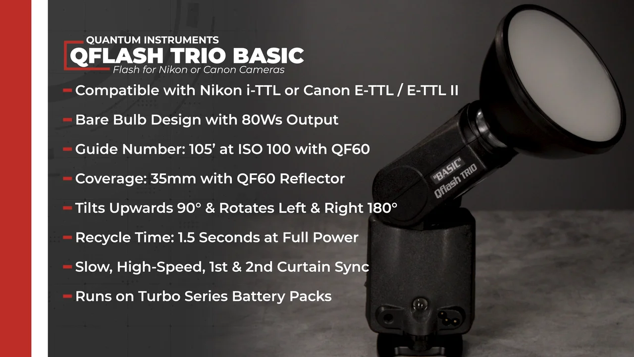 QUANTUM Qflash Trio Basic Nikon - Obsolète