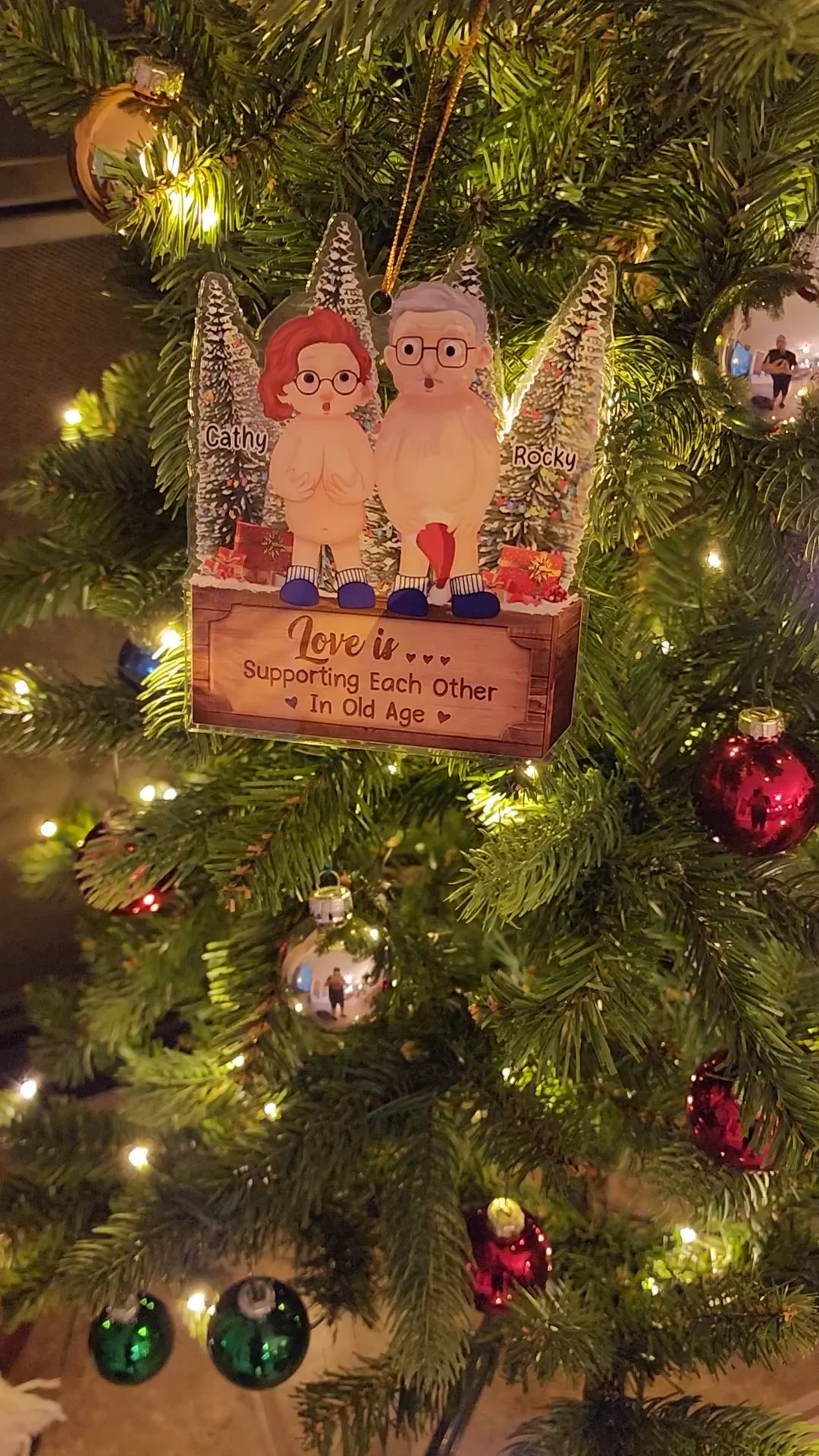 Sets off our nudist Christmas