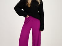 Purple wide-leg trousers with texture | My Jewellery