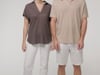 Native Spirit - Men’s linen polo shirt (Ivory)