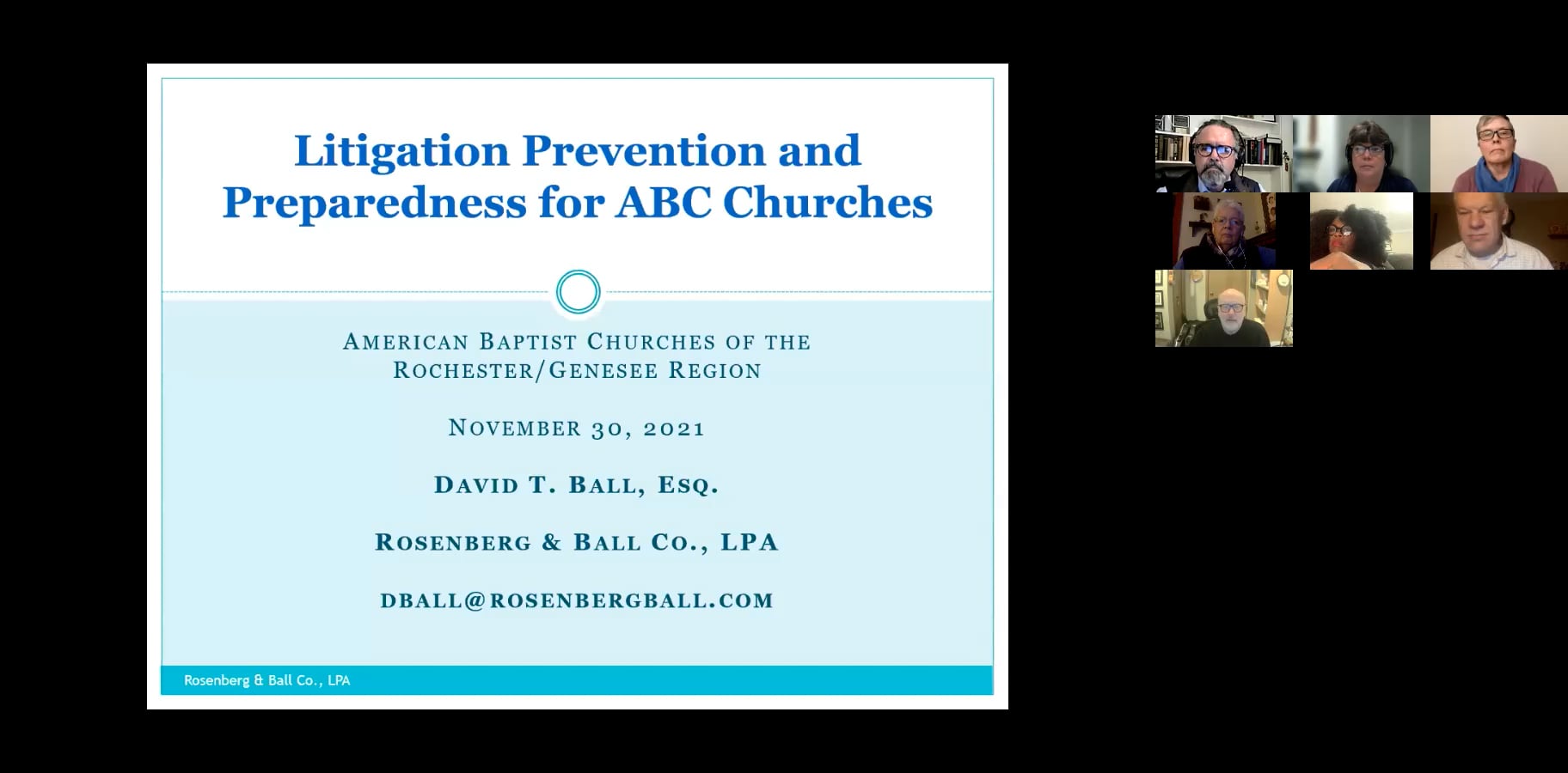 Litigation Prevention and Preparedness Webinar 11-30-21