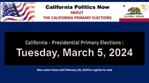 California primary elections are around the corner; be prepared to vote this March--here's more