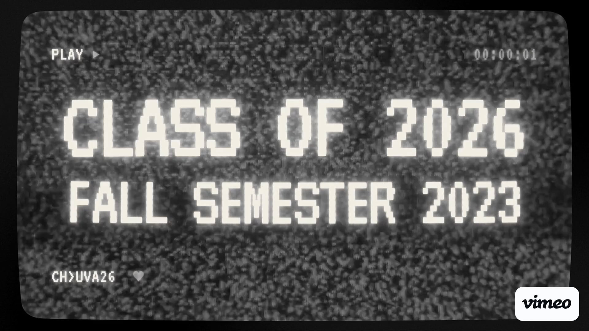 Class Of 2026 Fall Semester Recap Video (Copy) On Vimeo