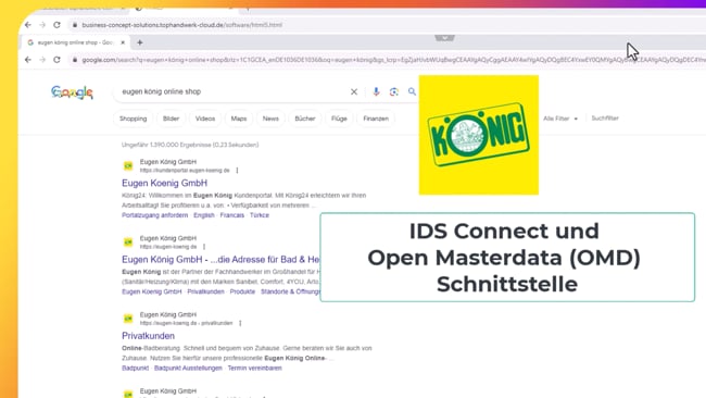 Schnittstelle Open Masterdata Eugen König