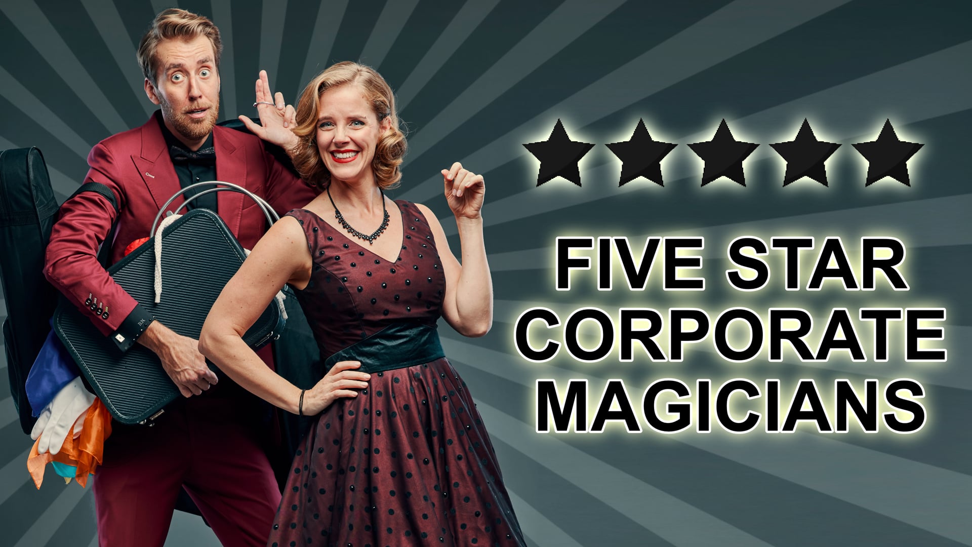 Promotional video thumbnail 1 for Brent and Sarah's Comedy Magic Show