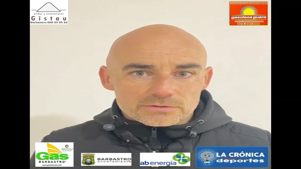 DANI MARTÍNEZ (Entrenador Barbastro) Real Sociedad C 0-1 UD Barbastro / Jor. 16 - Segunda Rfef