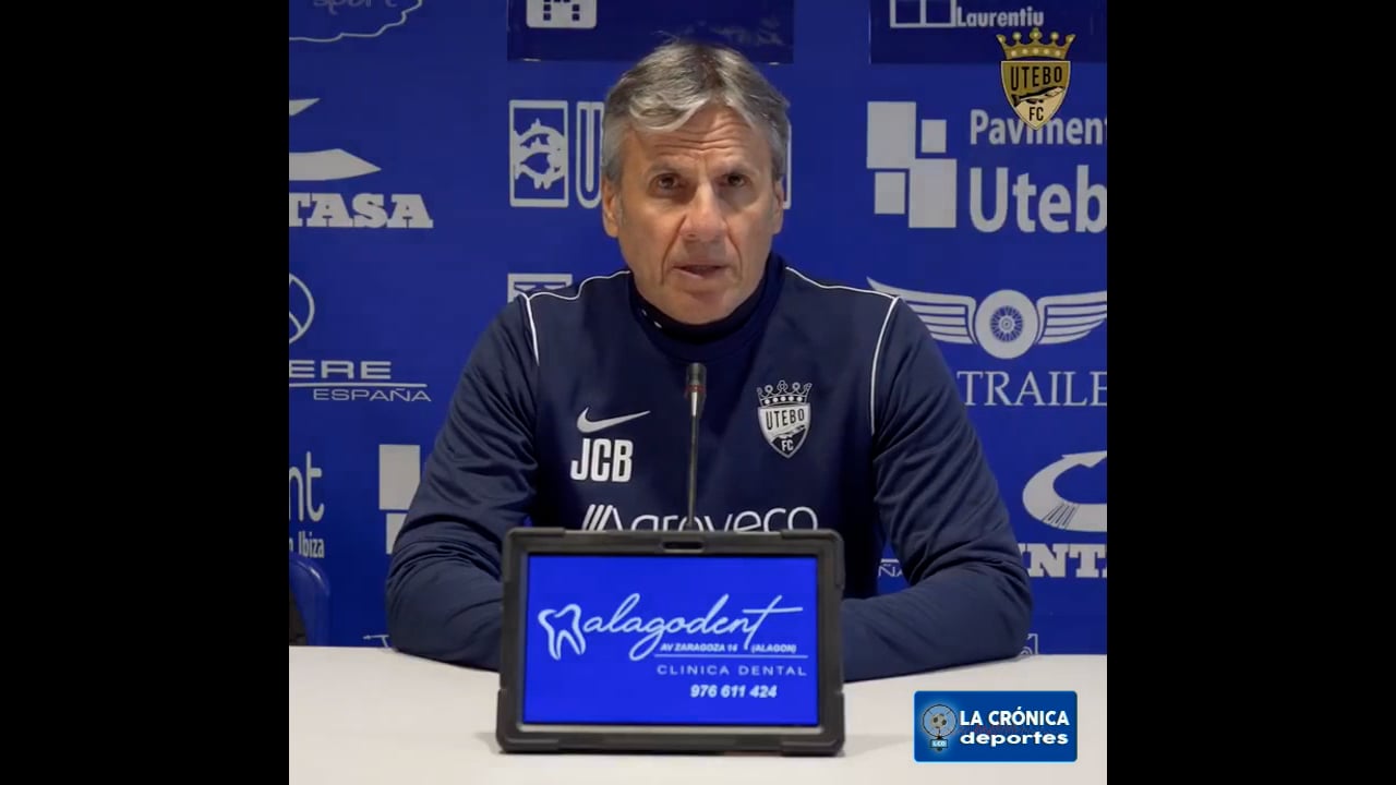 LA PREVIA / CF Utebo - AD San Juan / JUAN CARLOS BELTRÁN (Entrenador Utebo) Jor. 16 - 2ª RFEF / Fuente: Utebo FC
