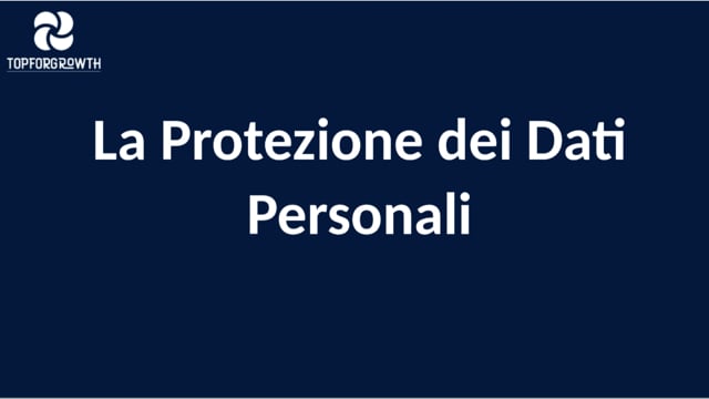 Fabio Paravani presenta La Protezione dei Dati