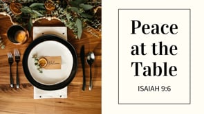 Peace at the Table