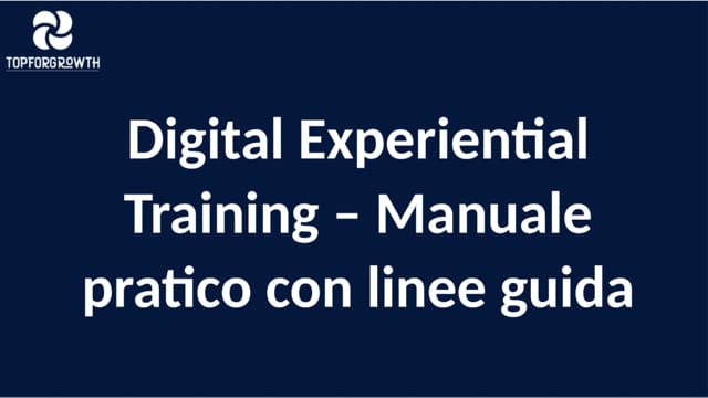 Laura Zulian presenta Digital Experiential Training - Manuale pratico con linee