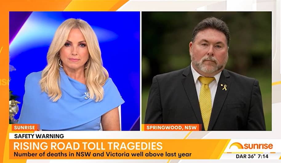 Sunrise Road Safety Interview 18 December 2023 Peter Frazer on Vimeo