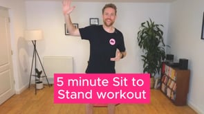 5 minute sit to stand workout