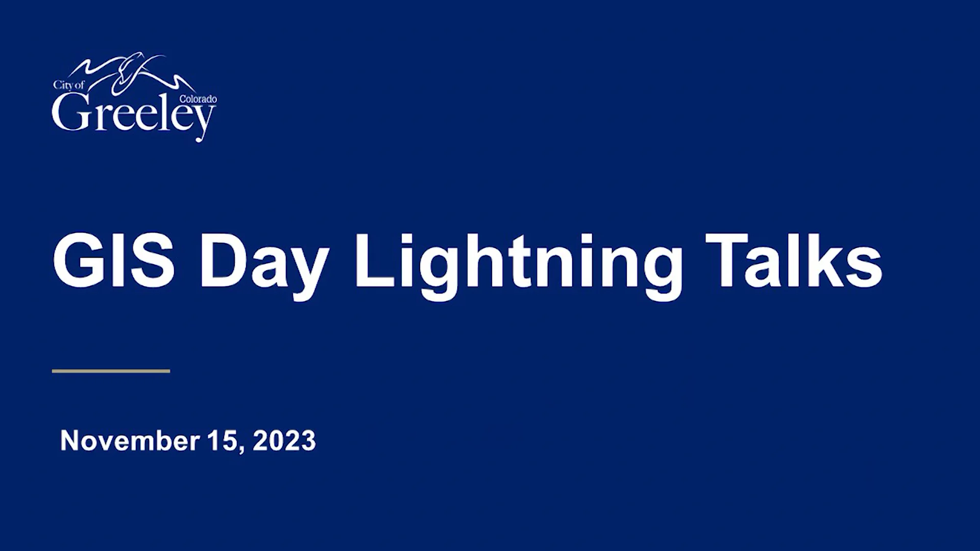 Discover GIS Day at the City of Greeley, Colorado on Vimeo