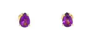 4.20 ct. t.w. Amethyst Jewelry Set Earrings and Five-Stone Necklace in 18kt Gold Over Sterling