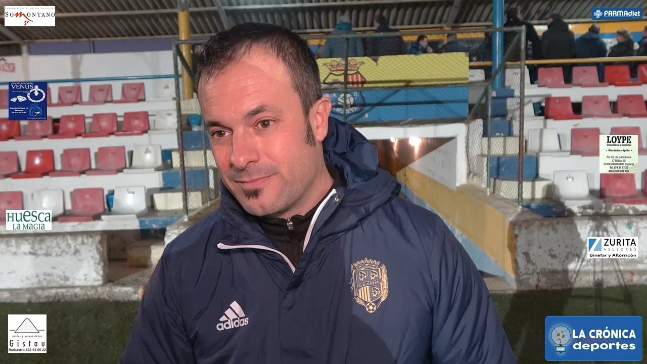 JAVI ROMERO (Entrenador Caspe) AD Almudévar 3-0 CD Caspe / Jor. 14 / Tercera Rfef