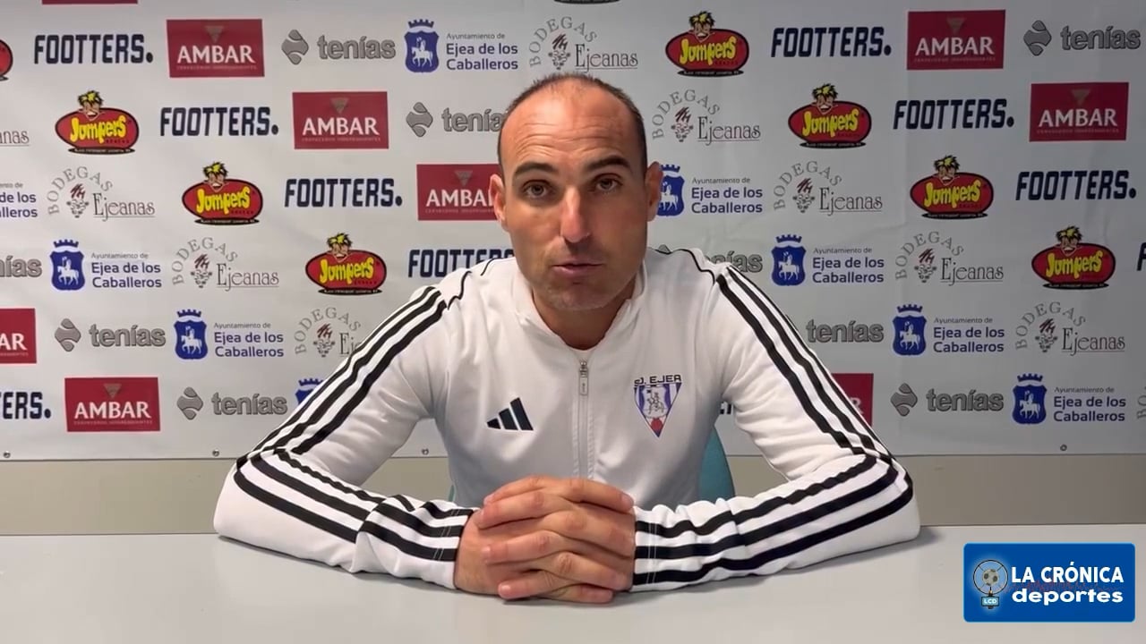 IVÁN MARTÍNEZ (Entrenador Ejea) SD Ejea 2-0 CD Cuarte / Jor. 14 / Tercera Rfef / Fuente: Facebook SD Ejea