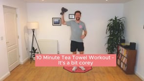 10 minute tea towel workout!