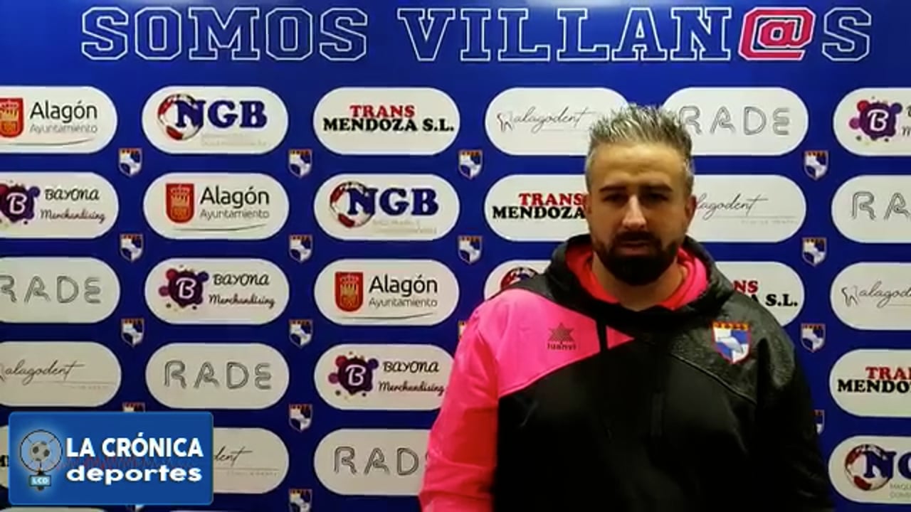 LUIS GISTAS (Entrenador Villa de Alagón) Villa de Alagón 1-1 Alcañiz CF J14 - Regional Preferente G2 Fuente: Alagón Deportivo