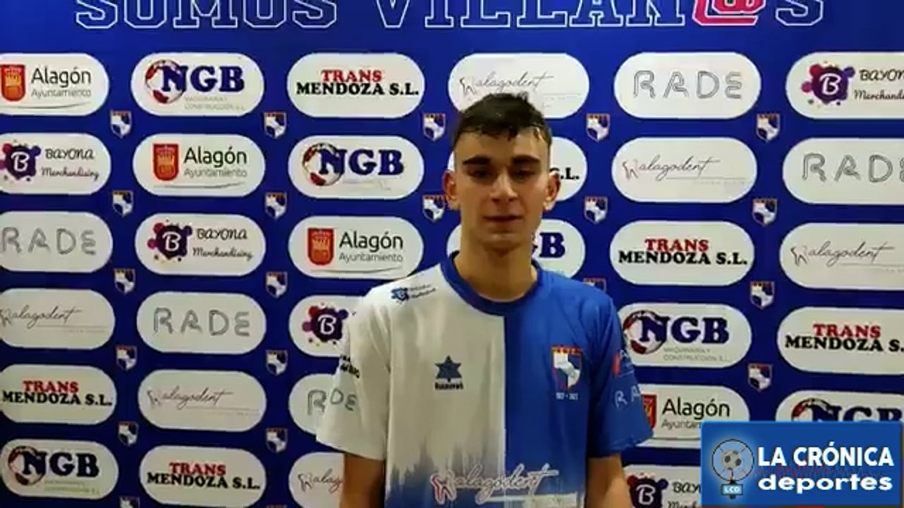 ANTONIO FERRIZ (Jugador Villa de Alagón) Villa de Alagón 1-1 Alcañiz CF J14 - Regional Preferente G2 Fuente: Alagón Deportivo
