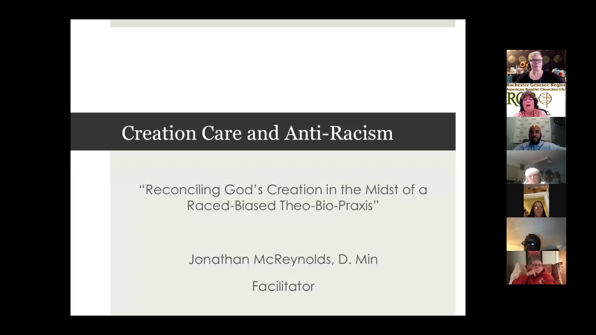 Reconciling God's Creation