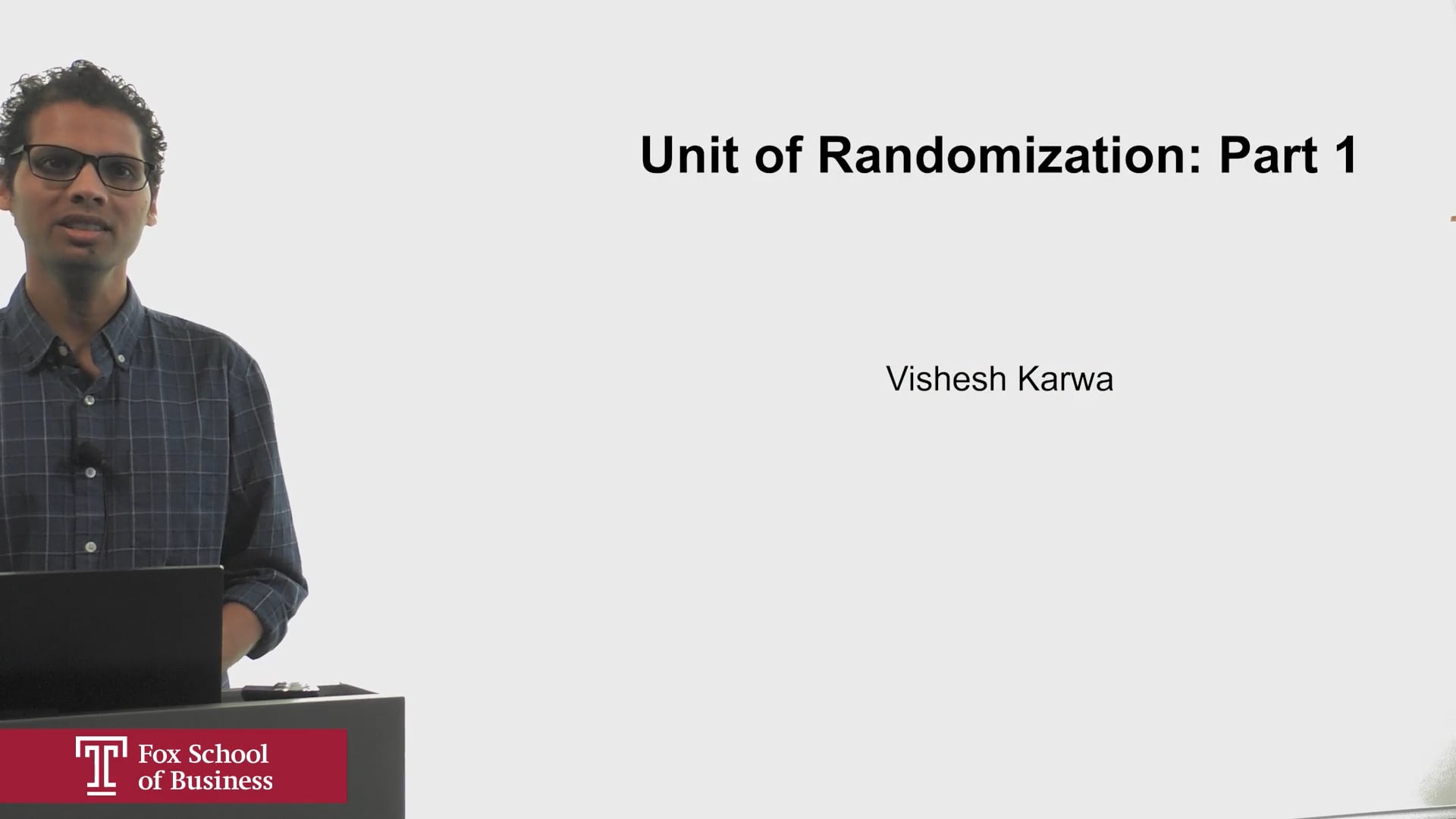 Unit of Randomization Part 1
