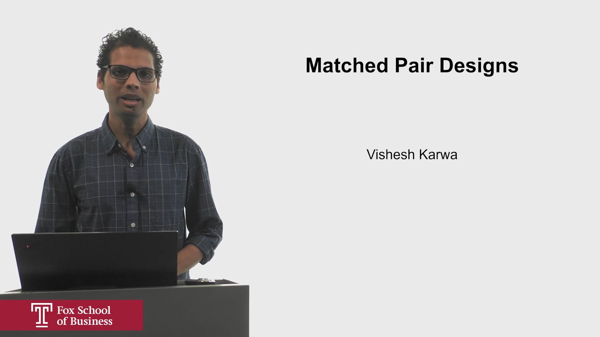 Matched Pair Designs