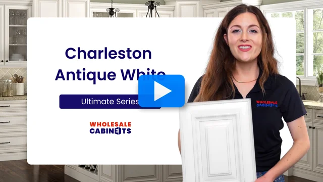 Charleston Antique White Cabinets  Shop online at Wholesale Cabinets