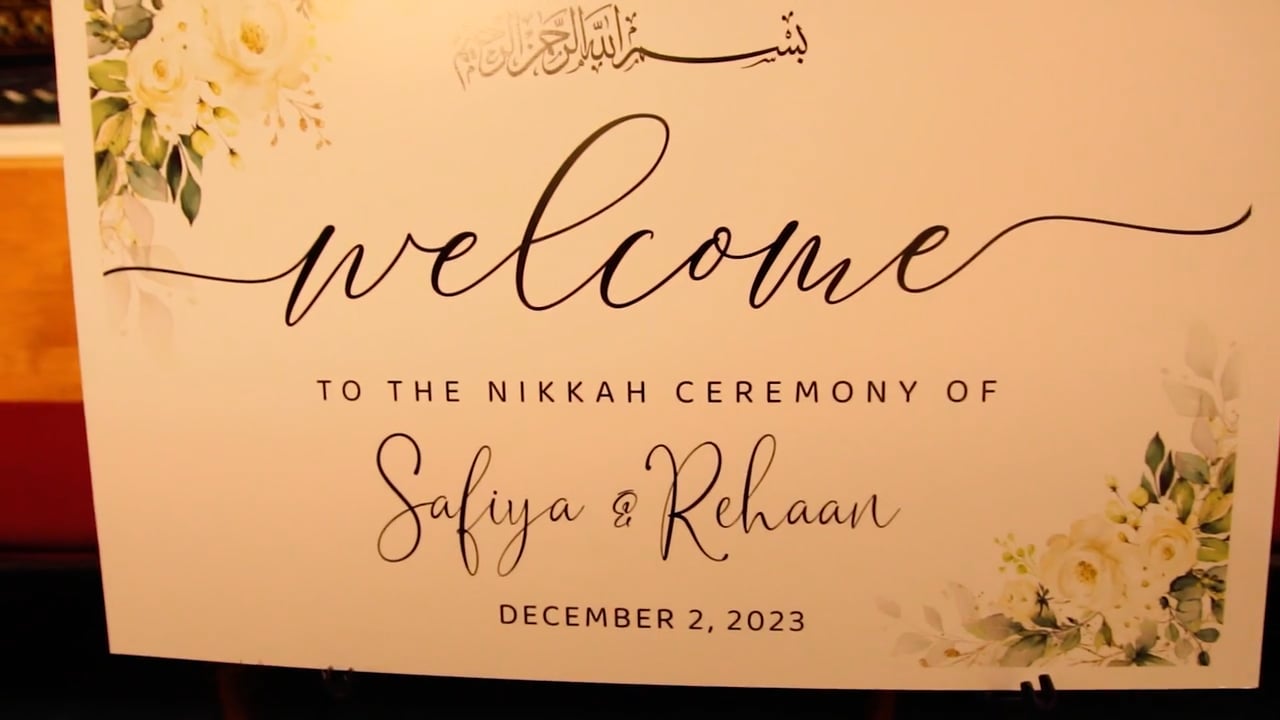 Safiya and Rehaan Nikkah Ceremony Highlights