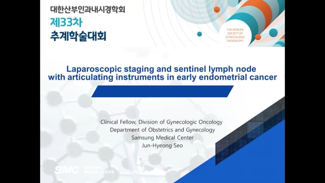 Laparoscopic staging and sentinel lymph node with articulating instruments in early endometrial cancer
