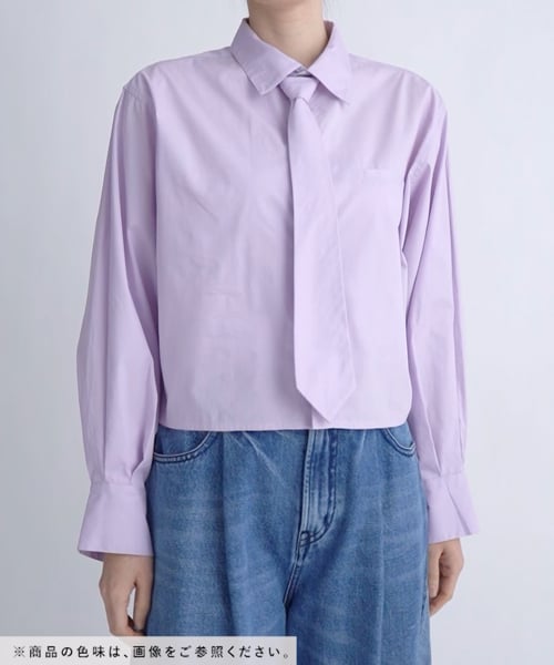 WOMENS】2WAYクロップドネクタイシャツ | [公式]レイジブルー