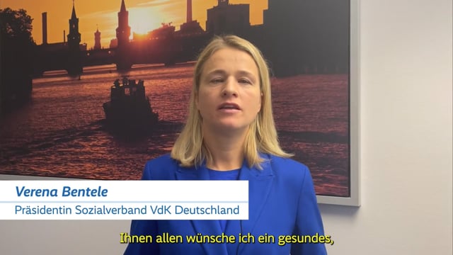 Neujahrsgruß von VdK-Präsidentin Verena Bentele