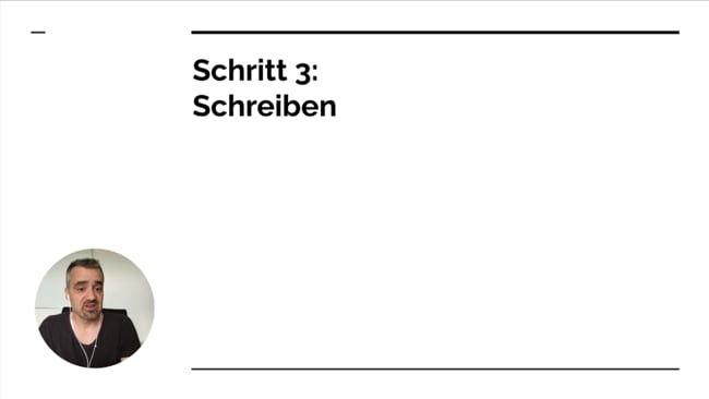 Schritt 3: Text schreiben