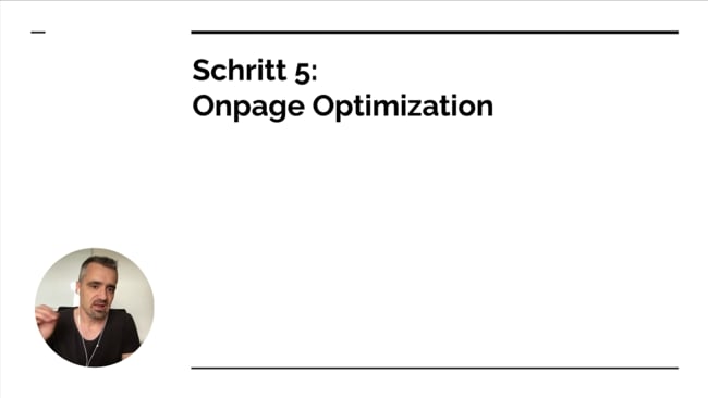 Schritt 5: On-Page Optimierung