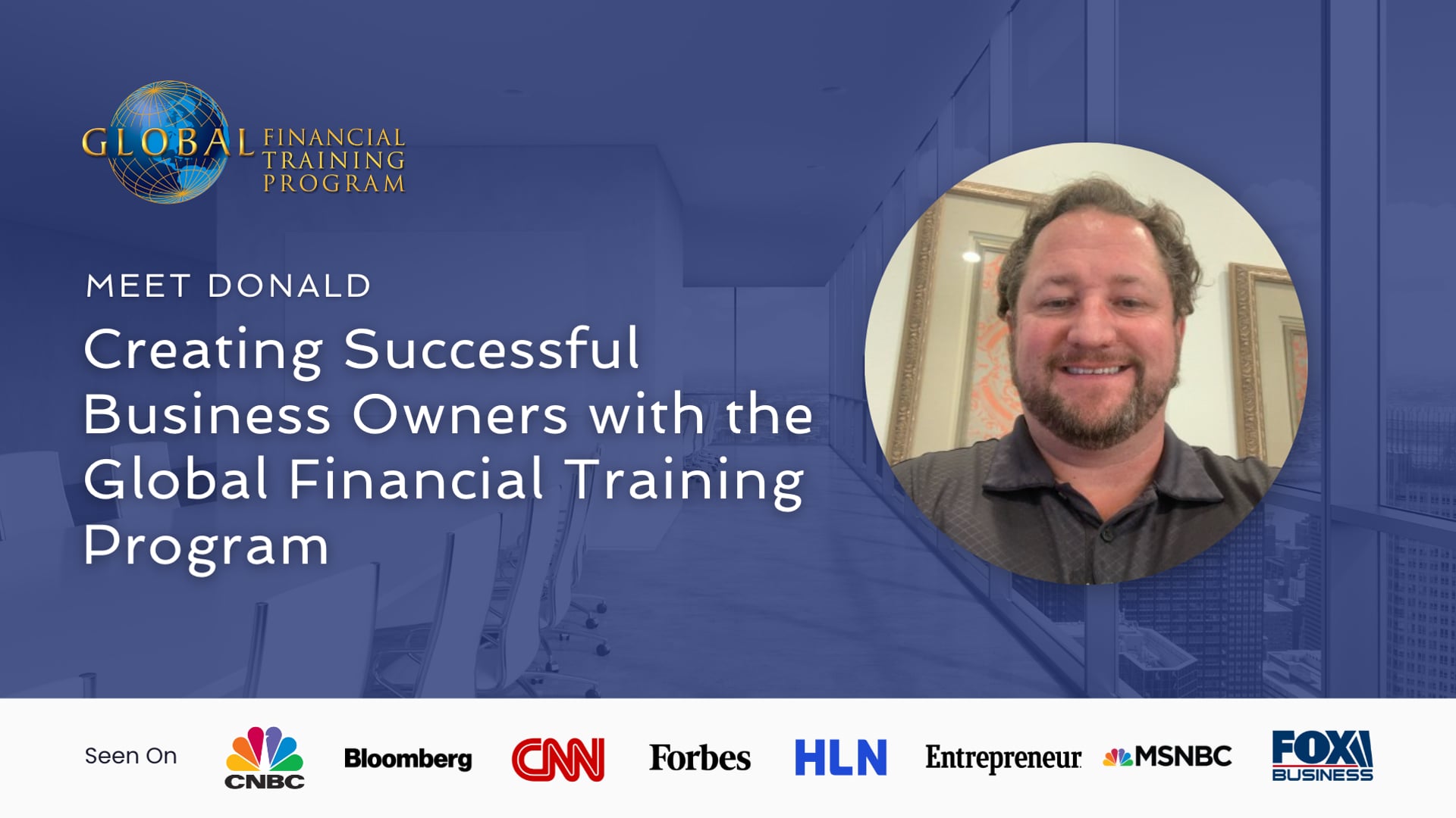 Global Financial Training Program Interview Donald