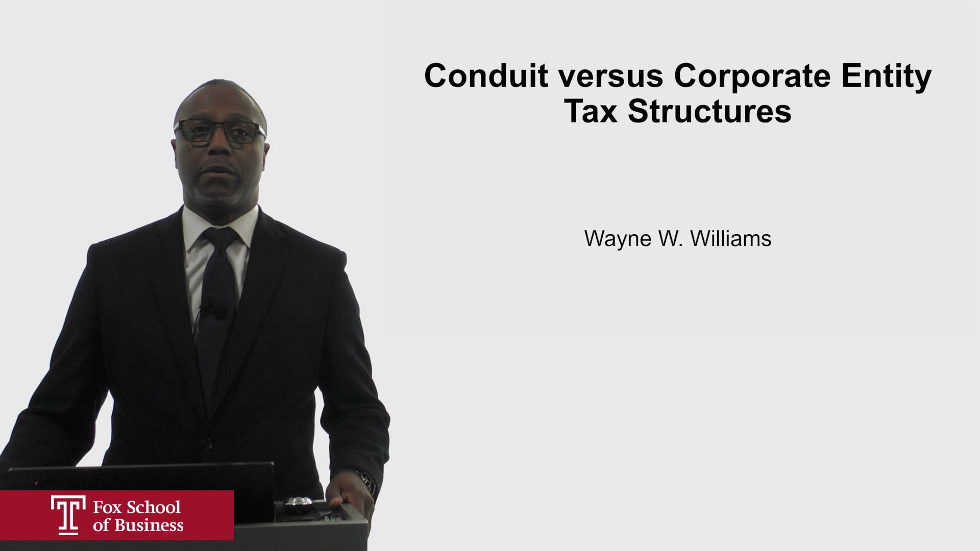 Conduit vs Entity Structure Tax Structures