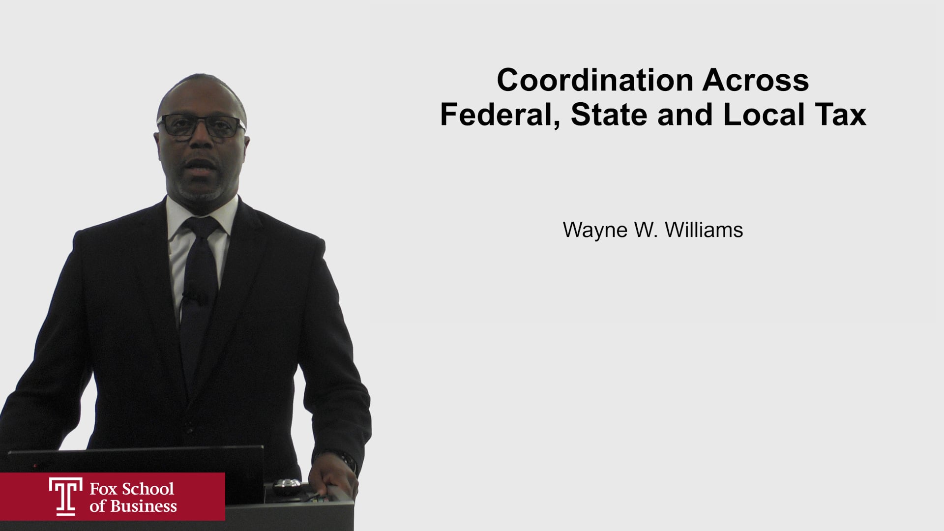 Coordination Across Federal State and Local Tax